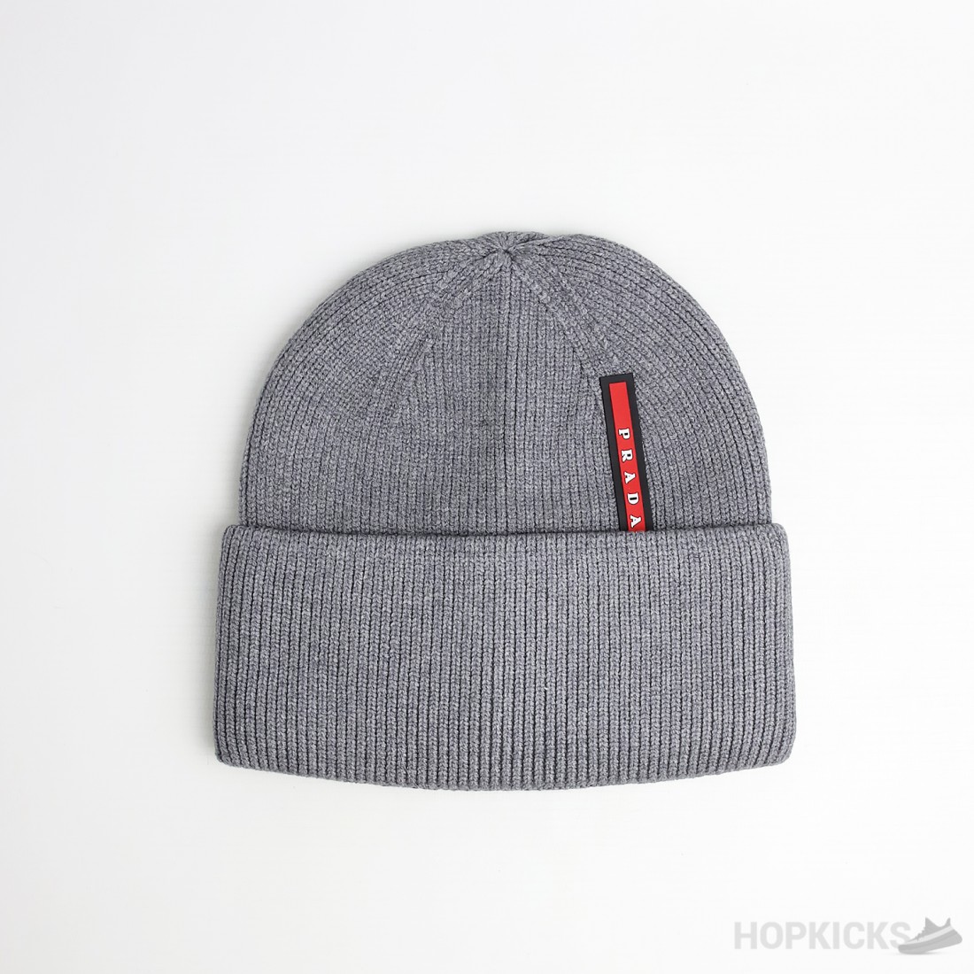 Prada Ribbed knit Grey Beanie